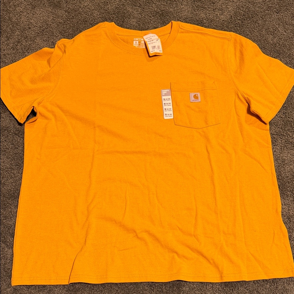 Carhartt Men's Bright Orange Short Sleeve Tee